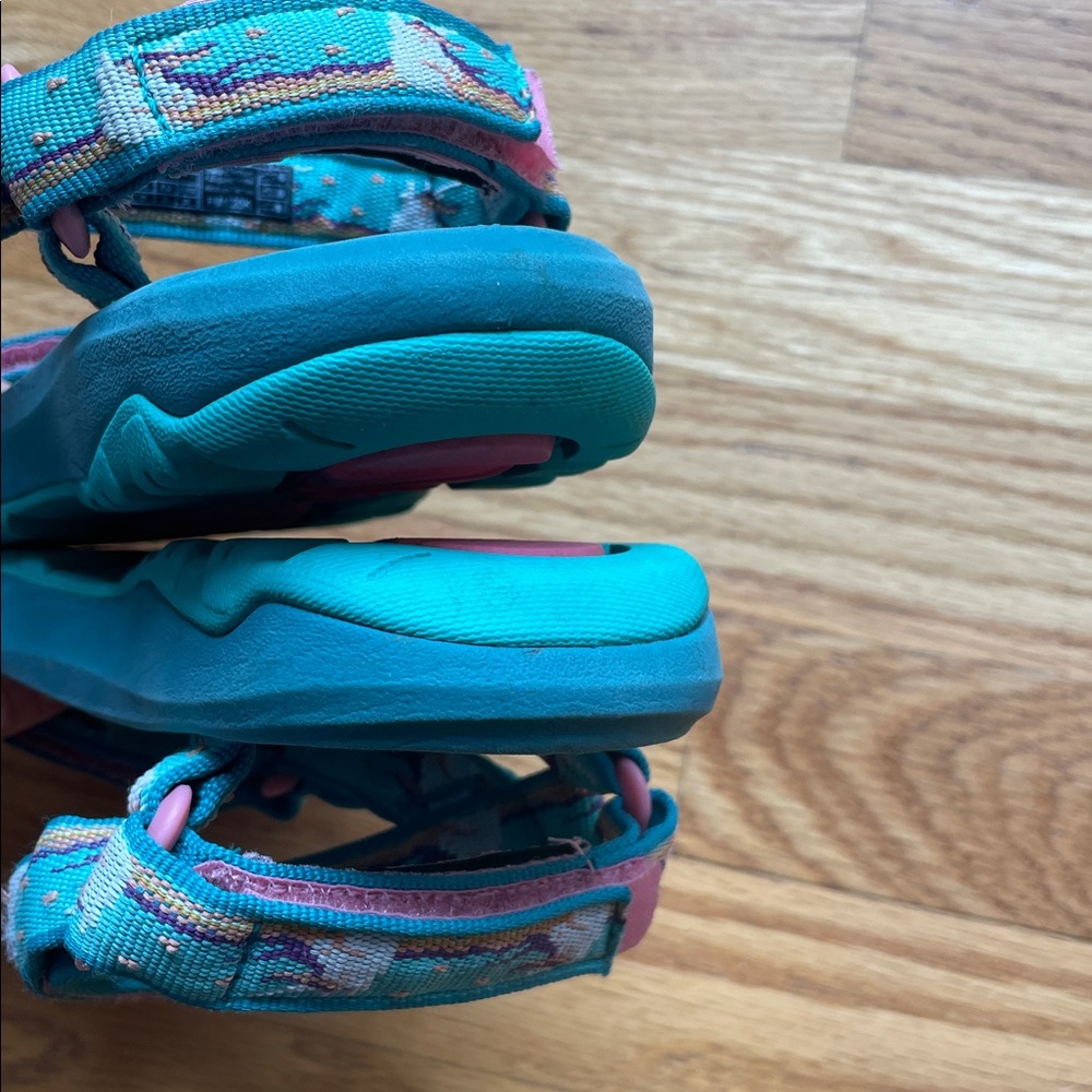 Teva Kids Teal Unicorn Sandals - Picture 7 of 12